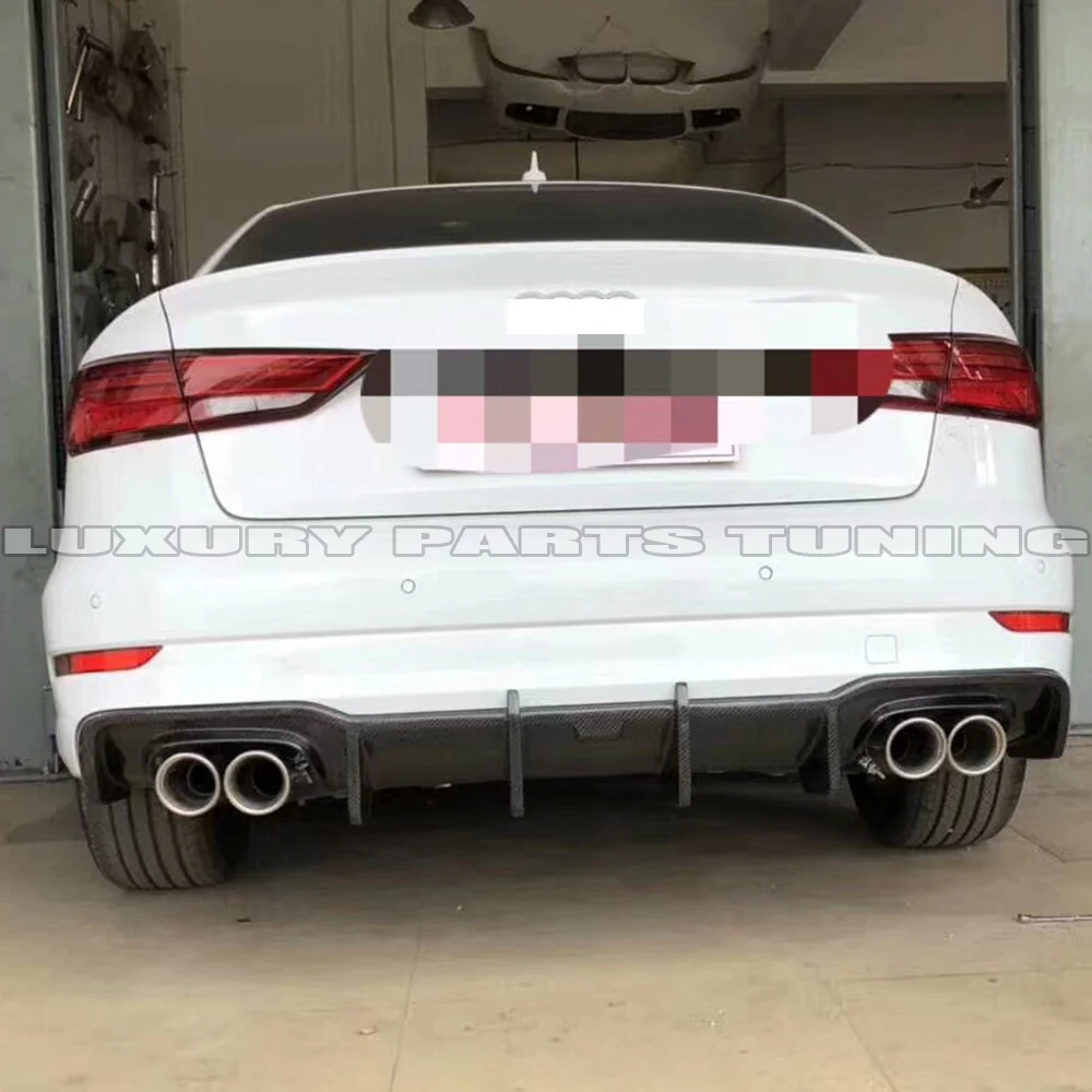 Отделение в стиле K из углеродного волокна для Audi A3 Sline и S3 Бампер Седан 4 двери 2017