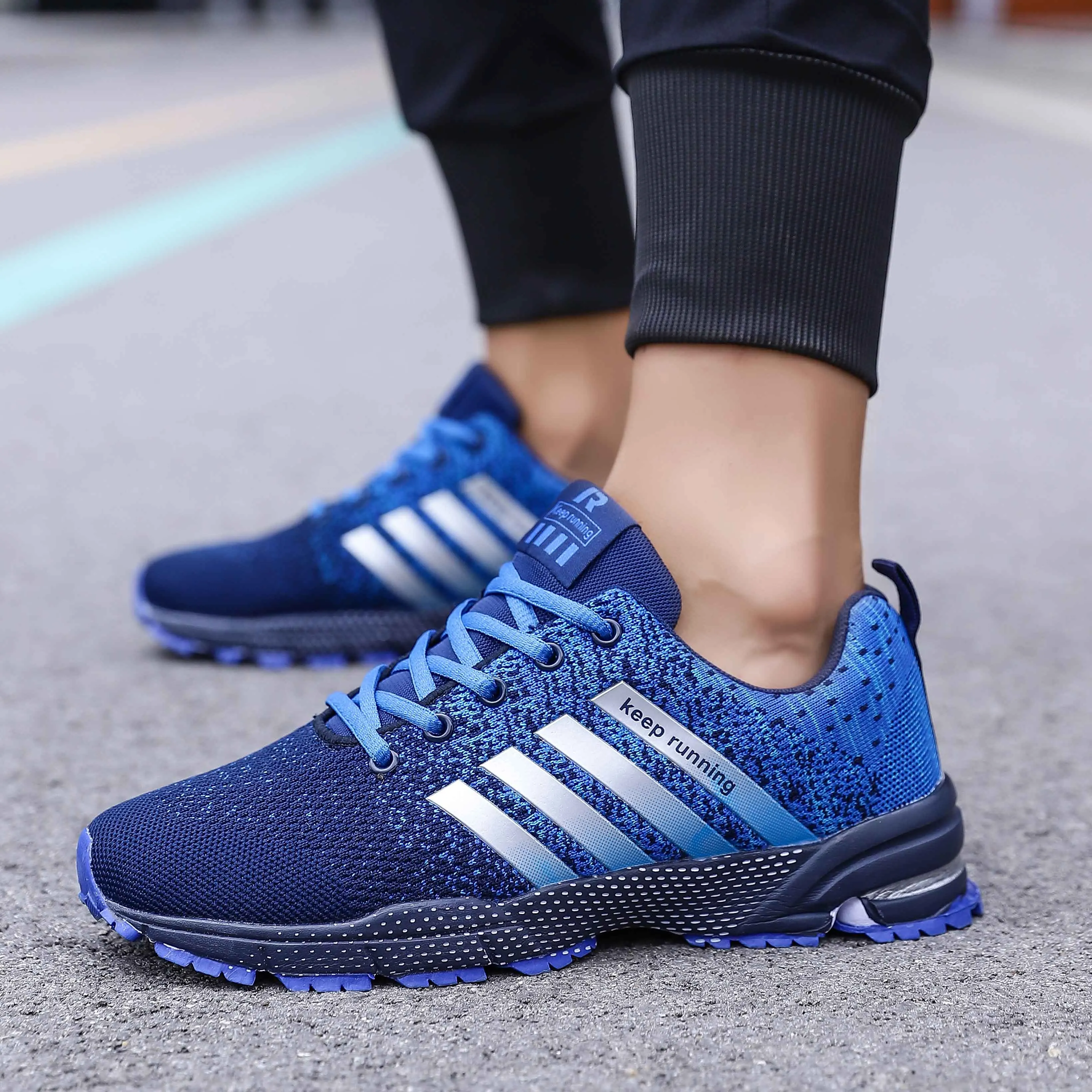 Ultra-light Running Shoes for Men Stability Sport Women's Autumn Winter Trainning Sneakers Breathable Outdoor Tennis | Спорт и