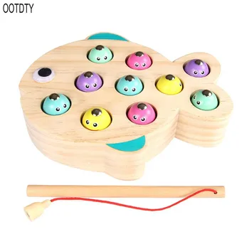 

Fishing game wooden game early education children's educational toys gift