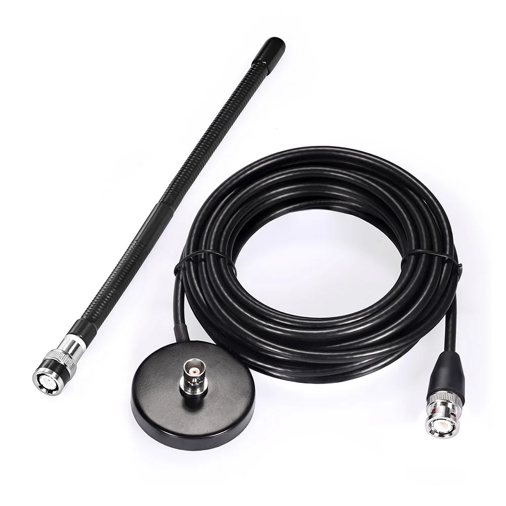 Superbat 27MHz Ham Radio Antenna with Magnetic Base 3M Cable BNC Male Connector for ICOM IC-V8 IC-V80 IC-V80E IC-V82 IC-V85 belt clip for icom ic f4002 ic f3003 ic f4003 ic t70a ic t70e ic v80 ic v80e two way radio walkie talkie