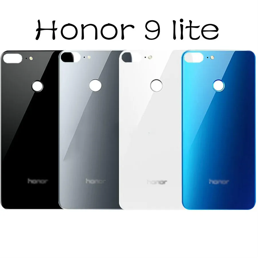 Крышка батарейного отсека для Huawei Honor 9 Задняя стеклянная панель задний корпус