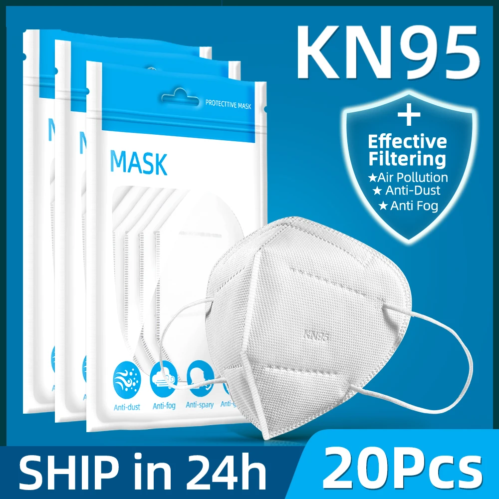 10-200 шт. многоразовые защитные маски с фильтром ffp2 KN95 | Красота и здоровье