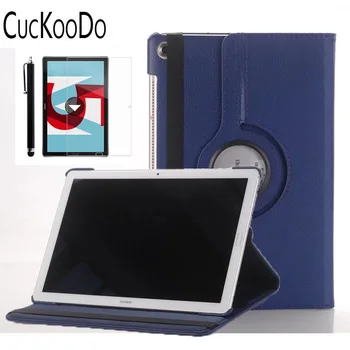

360 Degree Rotating Magnetic Smart PU Leather Protective Case For Huwei MediaPad M5 10.8 inch Tablet +Screen Protector +Stylus