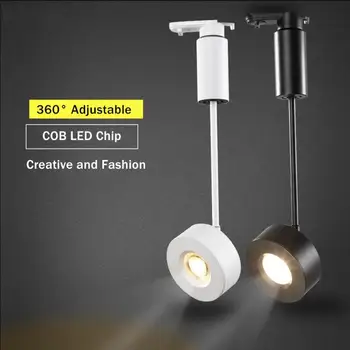 

15W20W LED Track Spotlight Nordic Simple Style Home Background Wall Rail Spot Light Exhibition Window Downlight Modern Down Lamp