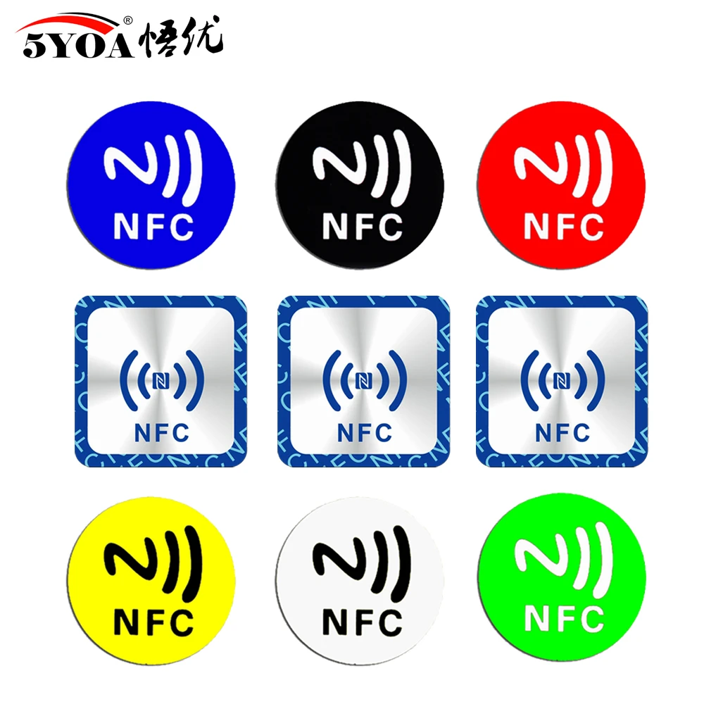 6pcs NFC Ntag213 Ntag215 Ntag216 TAG Sticker Ntag 213 13.56MHz Universal Label RFID Token Patrol Ultralight