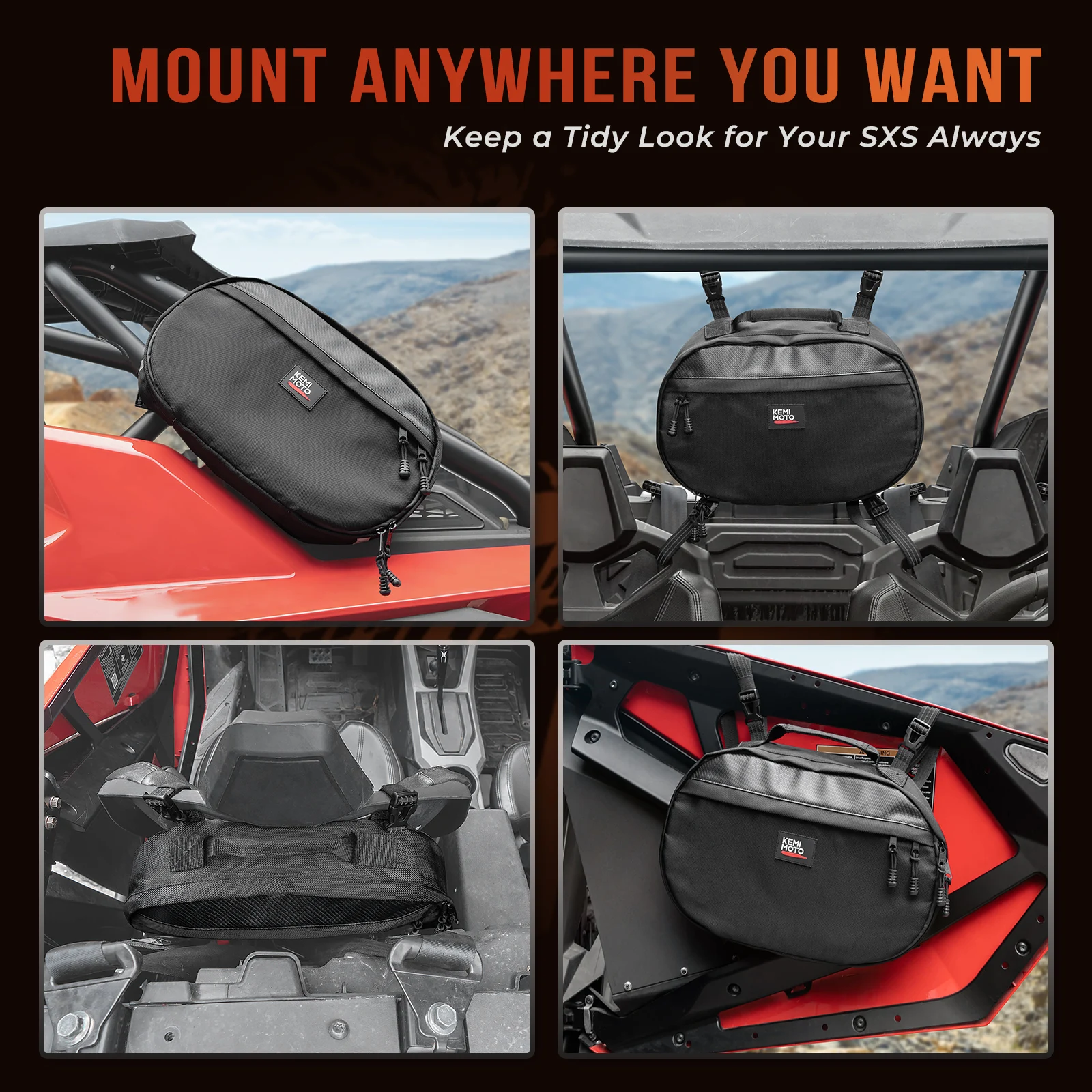 UTV CVT Racing Drive Belt Bag for Can-Am Maverick X3 Polaris RZR 800 900 1000 XP Turbo CfMoto Arctic Cat