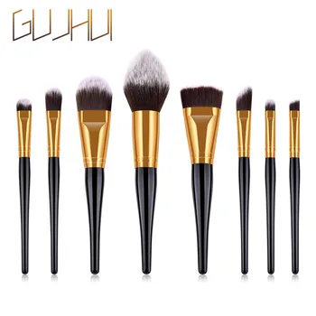 

8 PCS Blending Wooden Handle High End Make Up Foundation Eyebrow Eyeliner Blush Brushes Cosmetic Concealer Brushes Set Tools