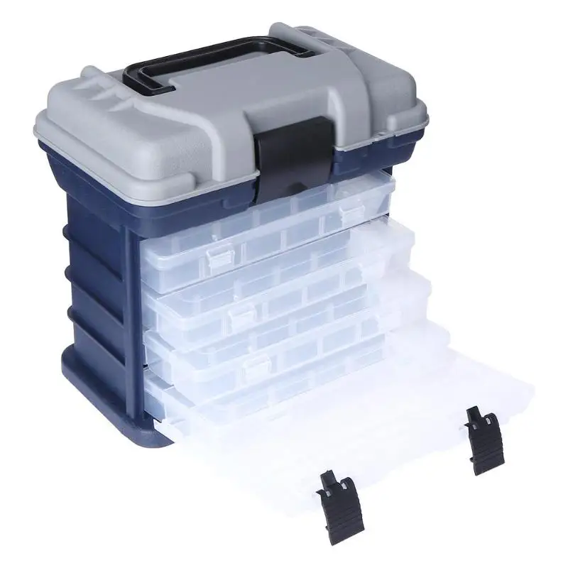 

Portable 5 Layer Fishing box Large-Capacity Fish Lures Container Box Durable Fishing Tackle Storage Case Plastic Case