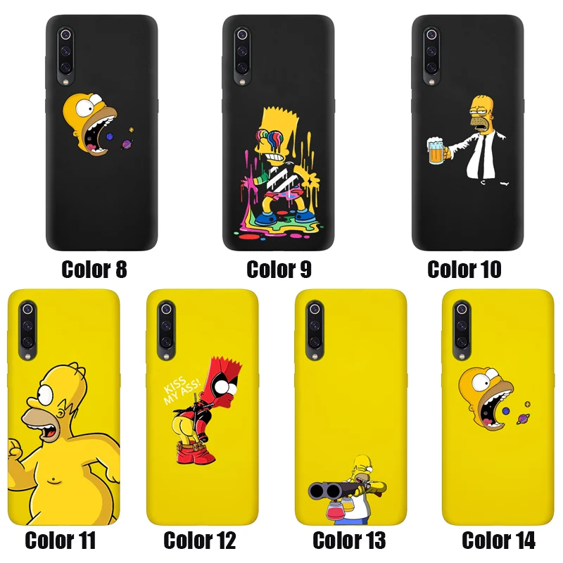 Homer J. Simpson чехол для Xiaomi Mi 9 8 Pro SE Lite 6 5 5S 5C Plus A1 A2 силиконовый чехол для телефона мягкий ТПУ чехол для задней панели Барт Симпсон