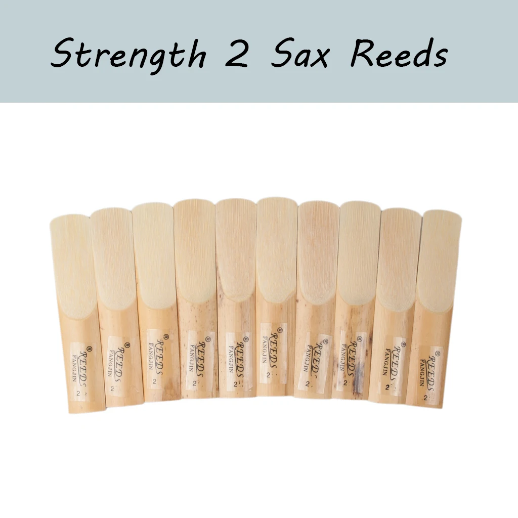 

10PCS Soprano Sax Reeds Strength 2 Saxophone Reeds Woodwind Parts & Accessories