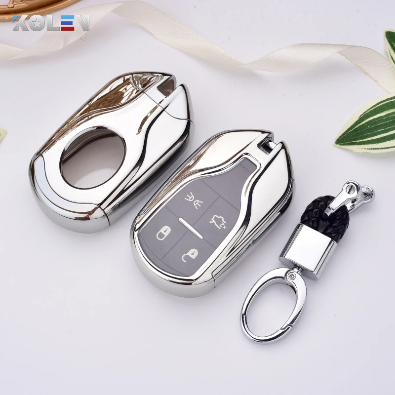 

Colorful Plating Soft TPU+PC Car Remote Key Case Cover Holder For Maserati Levante Ghibli Quattroporte GT Granturism GranCabrio