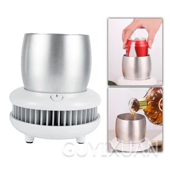 

New arrive Summer portable iced beverage cold drink cup mini desktop small office car fast cooling cup Layer Refrigerator