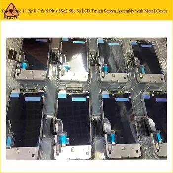 

10Pcs Grade AAA++LCD Display Screen with Metal Assembly Digitizer for iPhone 11 Xr 8 7 6s 6 Plus 5Se2 5Se 5s LCD Touch Parts