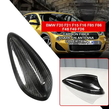 

pcmos Carbon Fiber Shark Fin Antenna Cover Fits For BMW F20 F15 F16 F85 F86 F48 F26 Exterior Accessories Car Stickers 2019 New