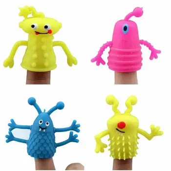 

4Pcs/Set Finger Puppets Set with Cute Expression Pen Cap Toys