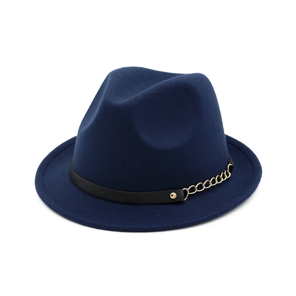 PCFDDR классическая черная шляпа осень и зима стиль шерстяная шляпа для мужчин и женщин Британский джаз шляпа темперамент вьющиеся шерстяные шляпы