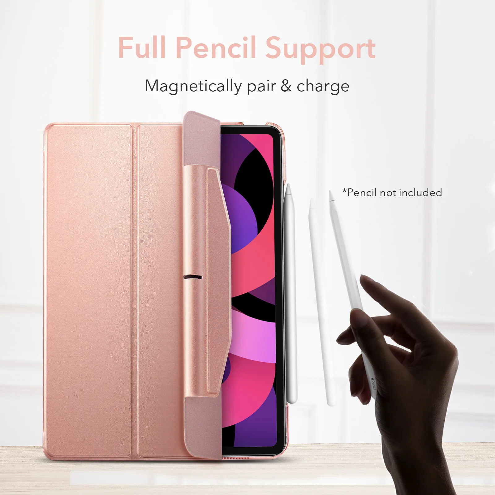 ESR for iPad Pro 12.9 for iPad Air 4 5 Case Pro 11 Mini 6 Case 9 8 7 Back Cover 12 9 for ipad case tablet case