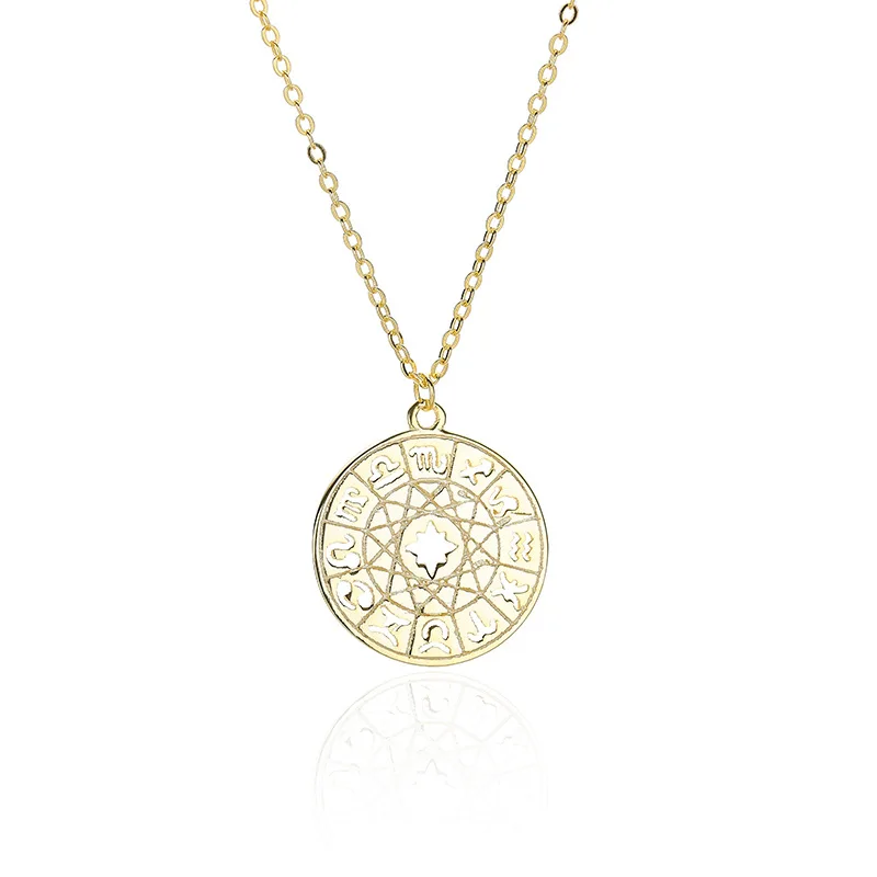 Silvology 925 Sterling Silver Twelve Constellations Necklace Creative Birthday Pendant Necklace for Women Festival Jewelry Gift