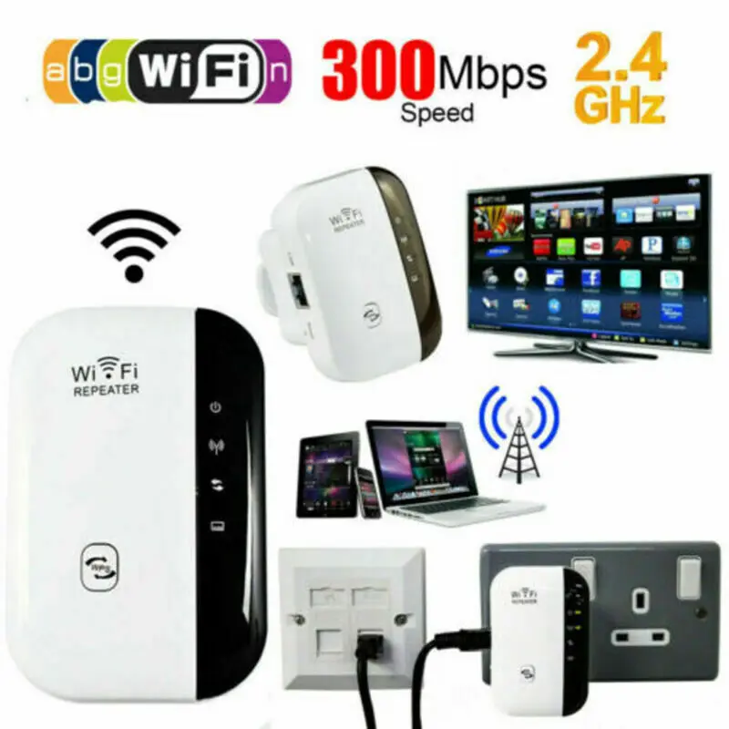 

WiFi Blast Wireless Repeater Wi-Fi Range Extender 300Mbps WifiBlast Amplifier