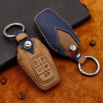 

Leather Car Key Case Cover For Soueast DX3 DX5 DX7 Remote Holder Protect Auto Holder Shell Car-Styling Key Covers