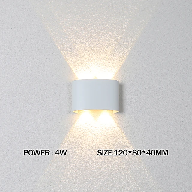 Led Wall Lamp Aluminum Outdoor IP65 Waterproof Up Down Wall Light For Home Stair Bedroom Bedside Bathroom Corridor Lighting wall lights Wall Lamps