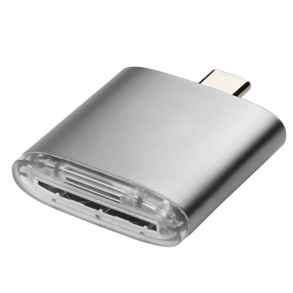 Алюминиевый сплав USB Портативный высокоскоростной Быстрый Трансмиссия Plug And Play легкий тип-c OTG 2 в 1 Стабильный кард-ридер TF/