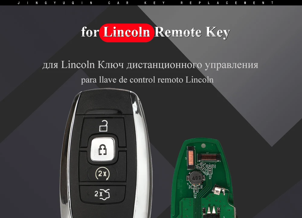 Keyforkess Keyless Go 434/868Mhz ID49 Car Key Remote For Lincoln MKC MKZ MKX NAVIGATOR 2017 2018 2019 2020 Smart Fob Control - H521224e4ce854f449e3061ba89caa870q