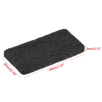 

uxcell Furniture Pads 40mm x 20mm Adhesive Felt Pads 3mm Thick Black 12Pcs