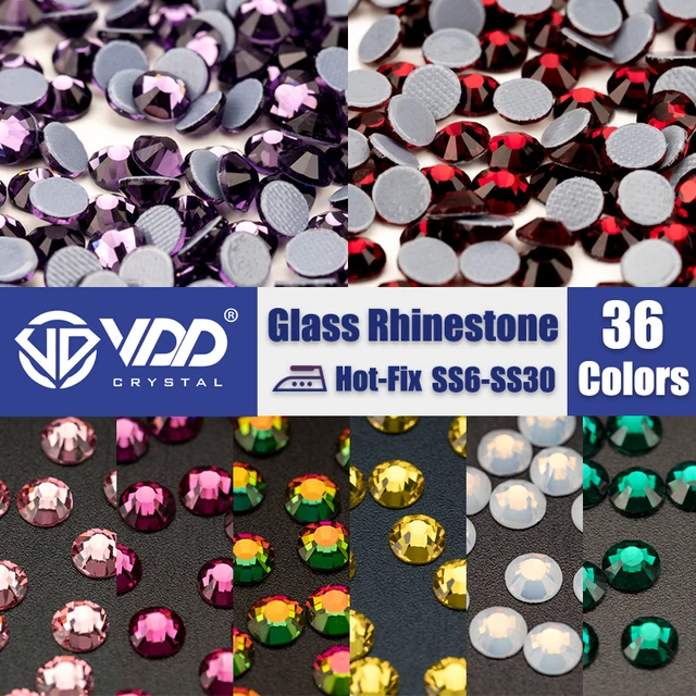 VDD SS3-SS50 AAAAA High Quality Super Bright Glass Crystal HotFix Rhinestones  Flatback Stones For DIY Nail Art Dress Clothing