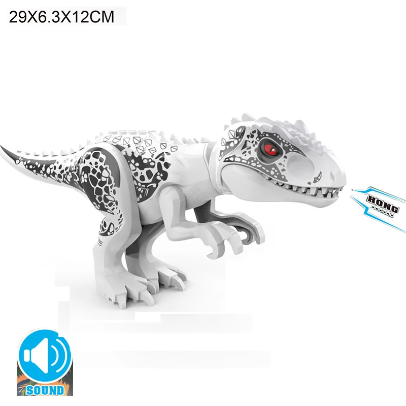 thumbnail image 1 of Bloques de construcción de dinosaurios de Jurassic World 2 Brutal Raptor, Tyrannosaurus Indominus I-Rex, juguetes para niños, 1 of 5