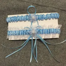 8 цветов, Свадебный комплект с подвязками для невесты, плиссированные оборки, кружевной бант, цветы, имитация жемчуга, эластичное кольцо на ногу, вечерние подарки