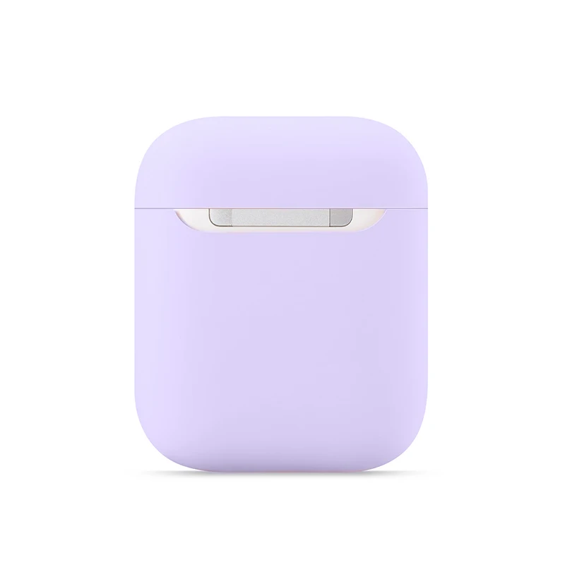Ультратонкий протектор для наушников для Airpods чехол силиконовый Bluetooth наушники Защитный Чехол 17 цветов для Air pods аксессуары