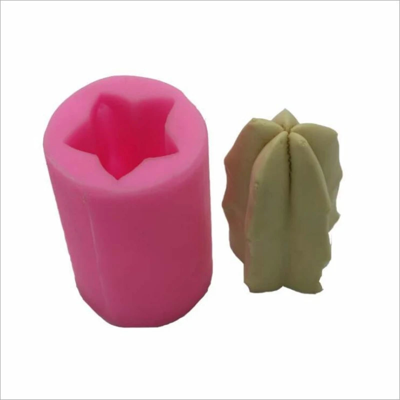 

Silicone Mold 3D Cactus Aromatherapy Plaster Mold Candle Making Mould DIY Handmake Candle Decorating Tools Cake Baking Molds