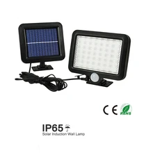 56/30 светодиодный солнечный светильник с монтажным столбом, уличный датчик движения, детектор, настенный светильник, бра, светильник для сада, настенные лампы, светильник s