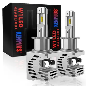 

XENPLUS H3 LED Headlight,Newest W1 H3 12V 55W 5000LM Car LED ZES Chips Led Conversion Kit Headlight Bulbs ,2 Years Warranty