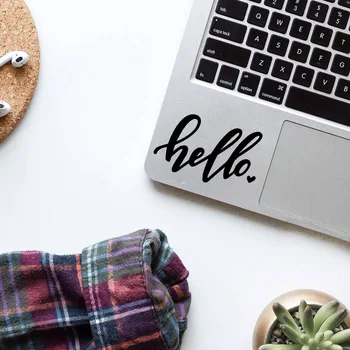 

Black Hello Partial Vinyl Stickers Laptop Sticker Decals laptop Touchpad Skin decoration