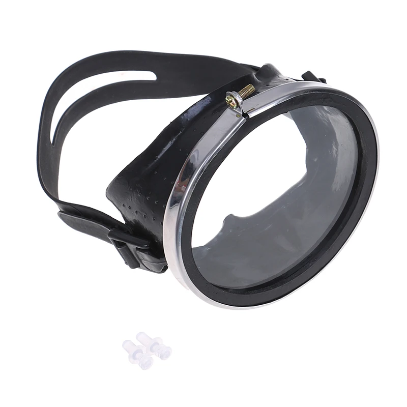 Large Frame HD Waterproof Tempered Glass Stainless Diving Goggles Fisherman Swimming Goggles Snorkeling Equipment Mask