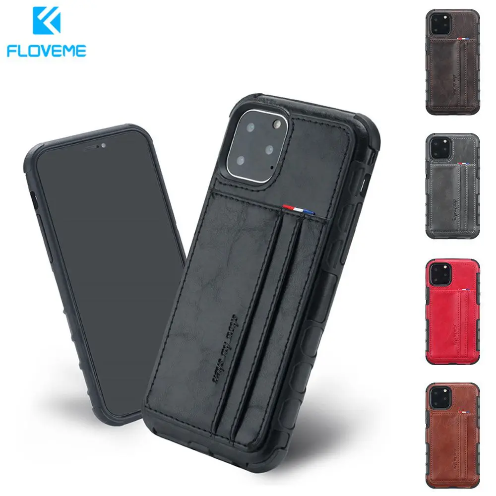 

FLOVEME Phone Bag funda For iphone 7 8 case 6 6s Leather Wallet Case For iphone xs 8 Plus 7 Cover Business Man Card Slot Pouch