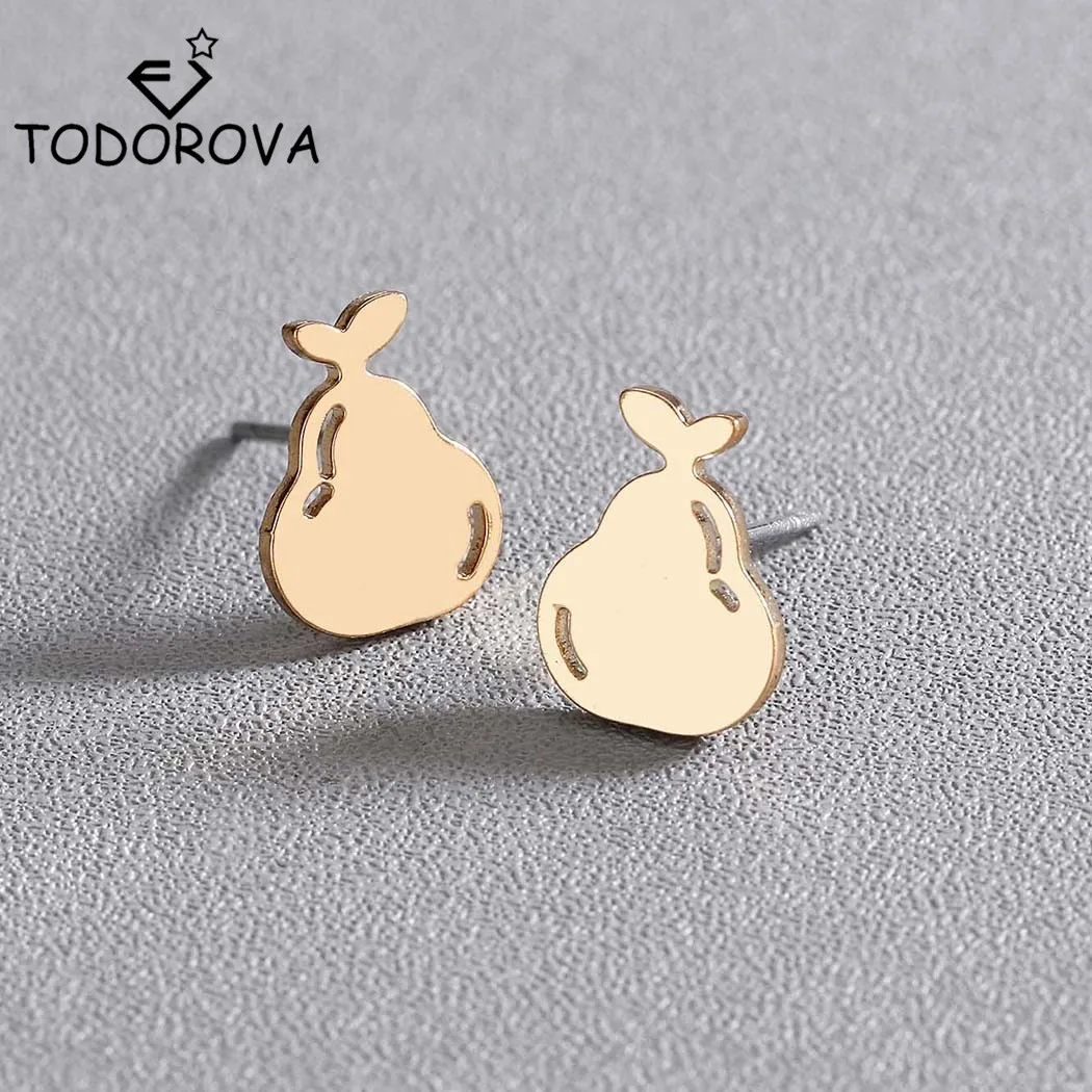 Todorova модные серьги-гвоздики в форме груши для женщин и девочек серьги