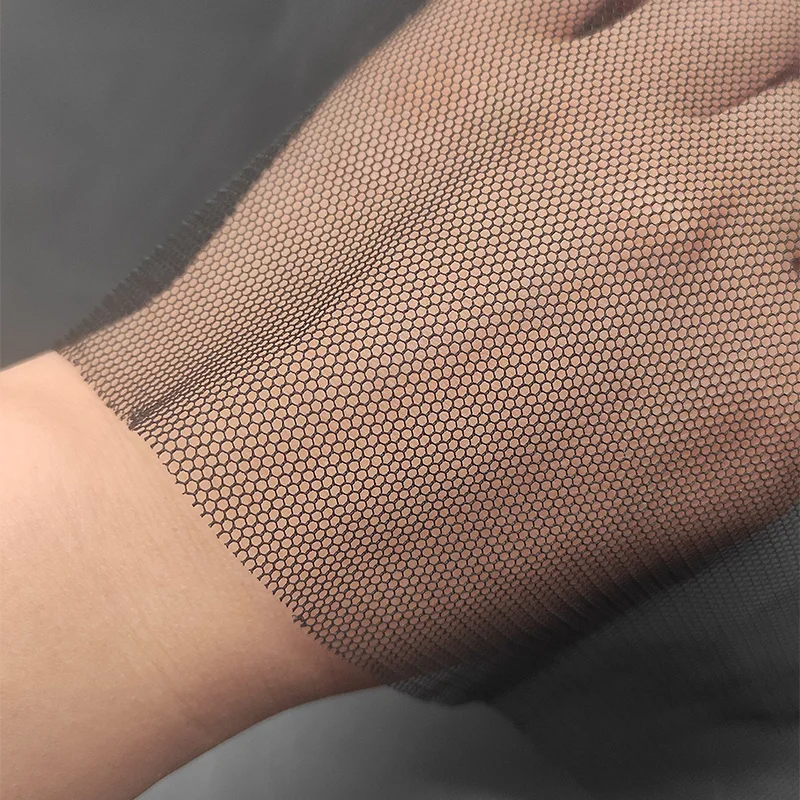 Wig-accessories-hexangular-lace-net-materials-for-making-weft-wigs 70D lace fabrics