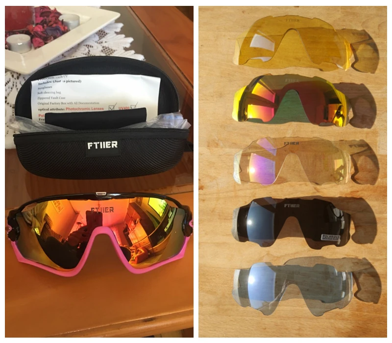 Sports Photochromic Sunglasses Cycling Glasses Bike Bicycle Sun Glasses Outdoor Travelling Hiking Finishing Riding Eyewear