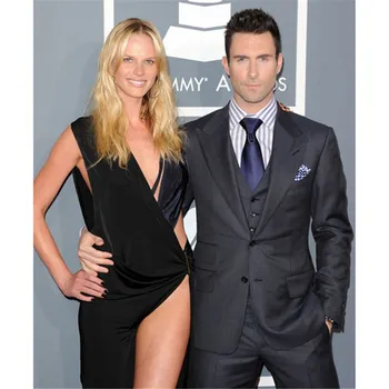 

New Classic Men’s Suit Smolking Noivo Terno Slim Fit Easculino Evening Suits For Men Dark Grey Peak Collar Groom Tuxedo wedding