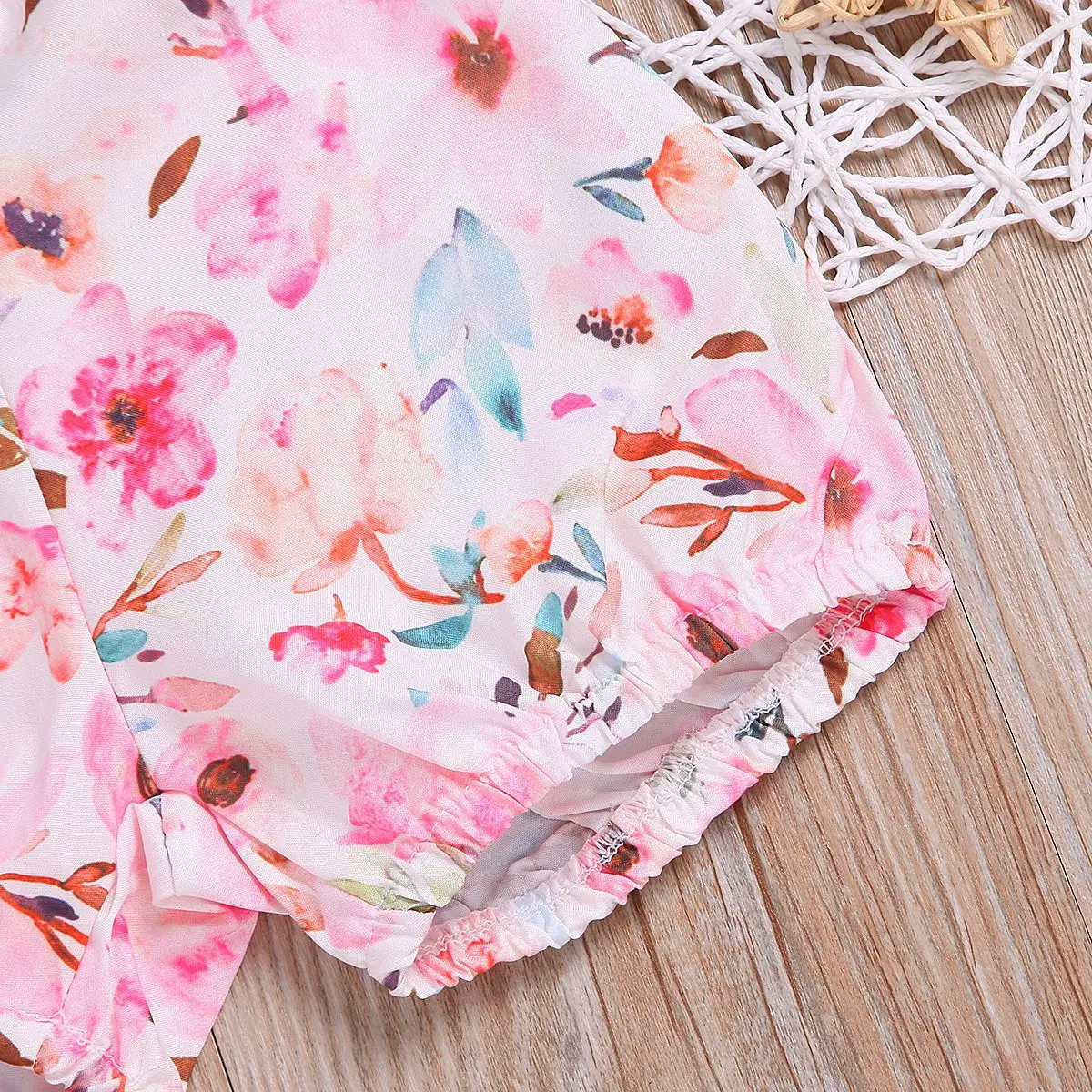 AliExpress; сезон весна-лето; детская одежда; стиль; розовые детские шорты с цветочным принтом; Одежда для младенцев