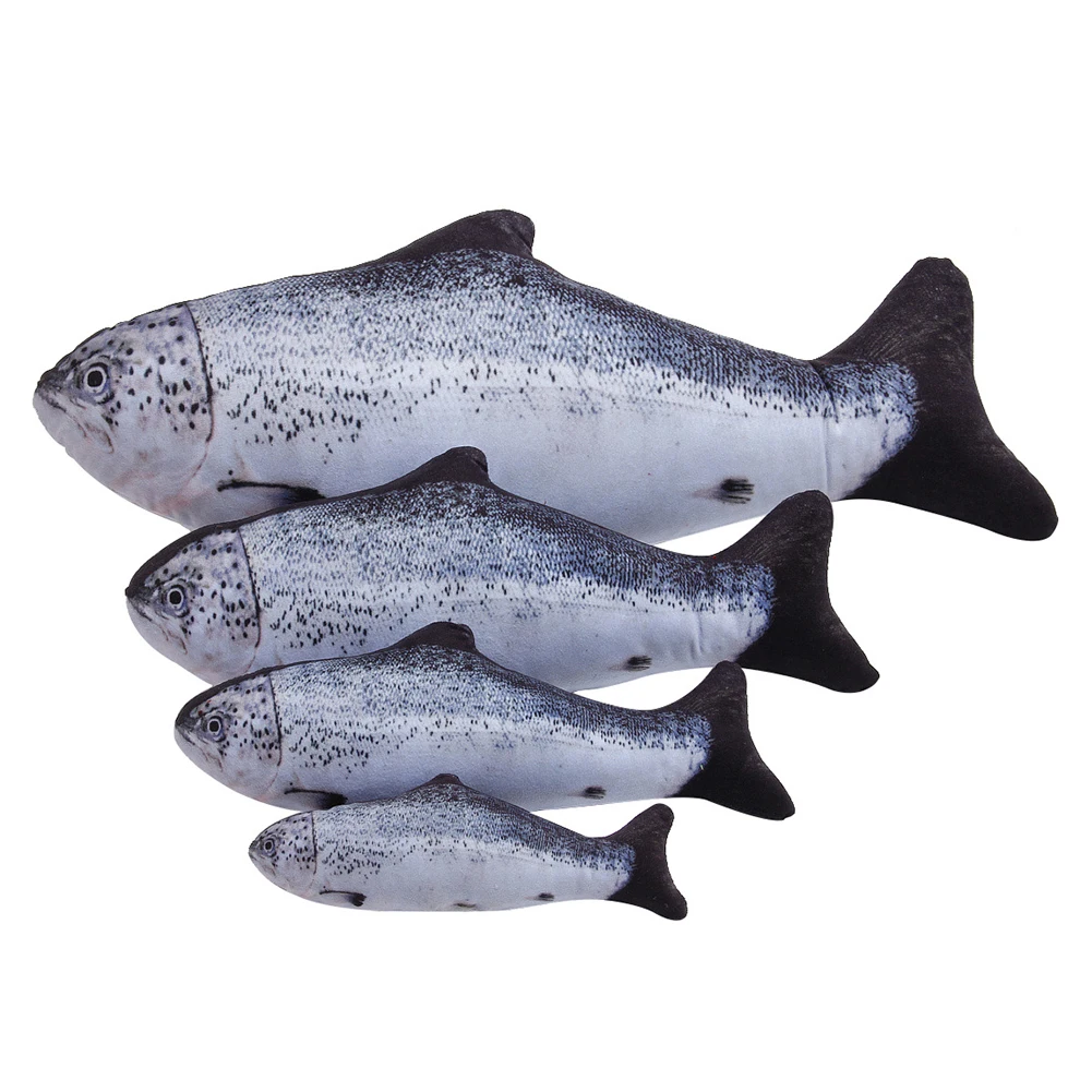 Pet Cat Kitten Fish Shape Catnip Bite-resistant Playing Scratch Chewing Toy 2020