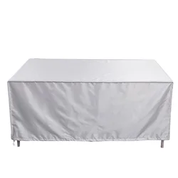 Large Waterproof Outdoor Patio Furniture Cover, Durable Protective Table Cover - 145X90X105cm (Silver)