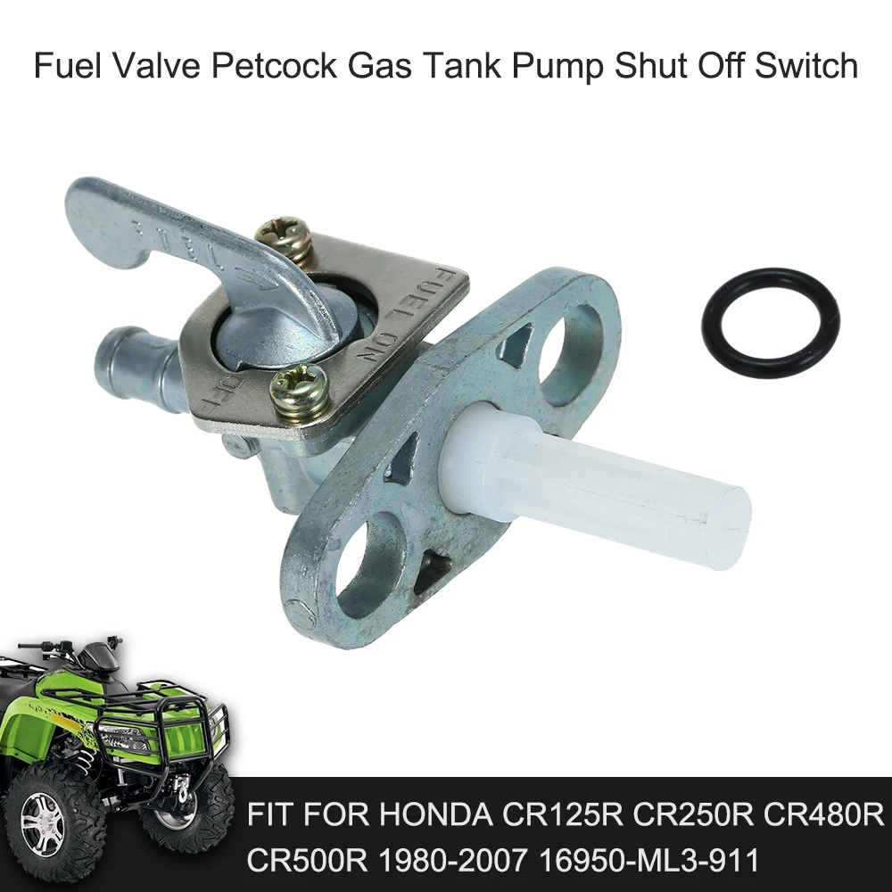 For Honda CR125R CR250R CR480R CR500R 1980-2007 16950-ML3-911 Fuel Valve Petcock Gas Tank Pump Shut Off Switch | Автомобили и