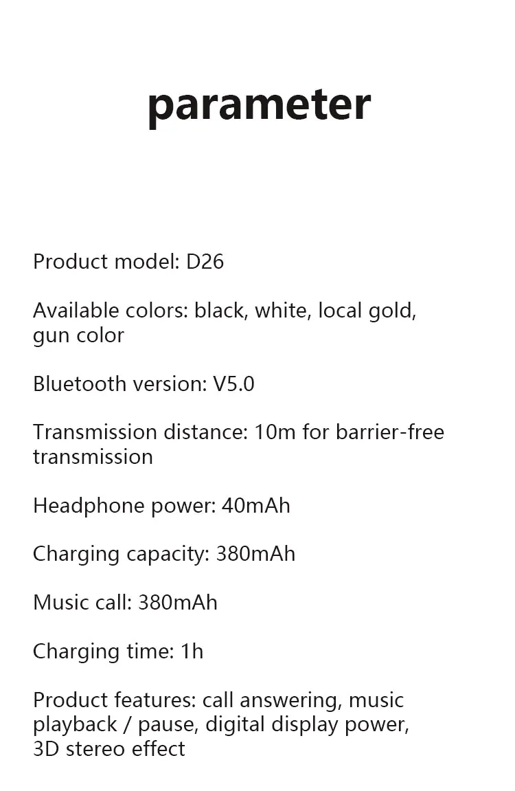UTHAI D26 беспроводные bluetooth наушники 5,0, tws/HD стерео беспроводные наушники, микрофон шумоподавление игровой