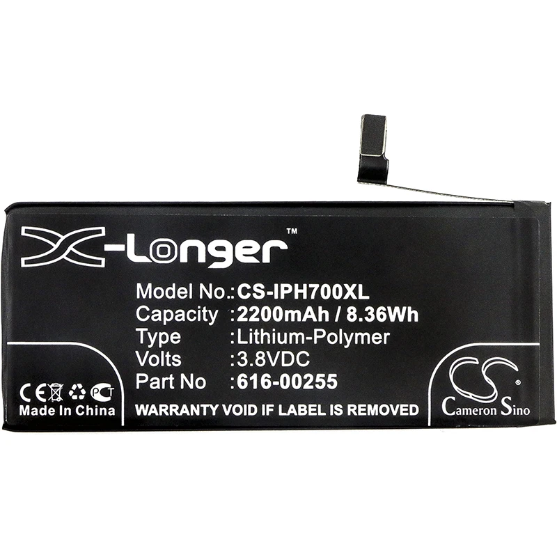 Cameron sino 2200 мА/ч, Батарея для Apple A1660 A1778 A1779 A1780 iPhone 7616-00255