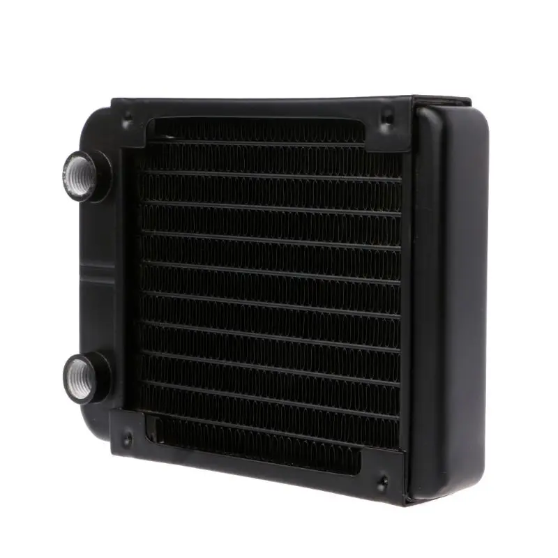 

120mm Aluminum Computer Radiator Water Cooler 10 Tube CPU Heat Sink Exchanger WXTA