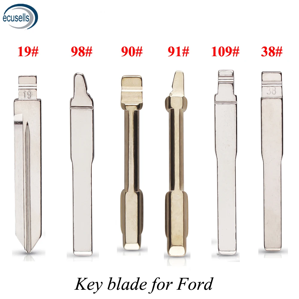 10 шт. 19 #38 #90 #91 #98 #109 # FO21 HU101 FO38 пустой ключ для Ford Fusion Focus Mondeo Fiesta Galaxy откидной лезвие